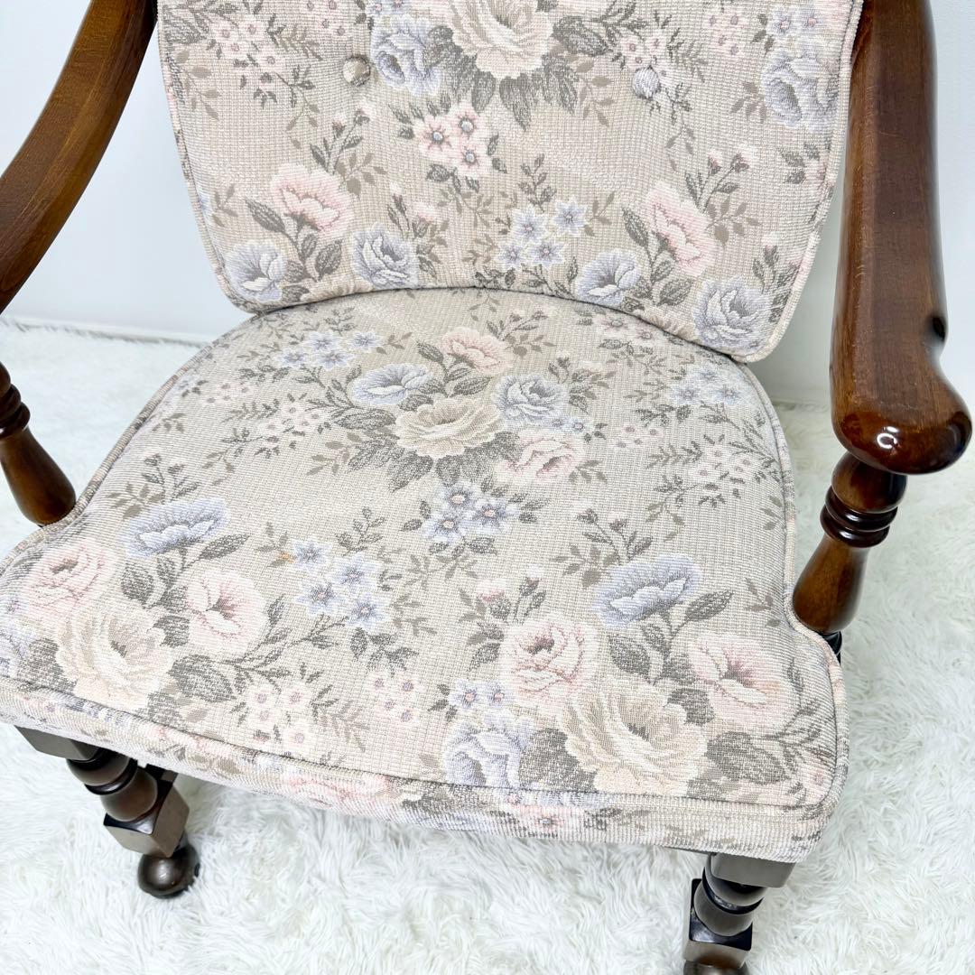 ① karimoku コロニアル キャスター付き ダイニングチェア カントリー調