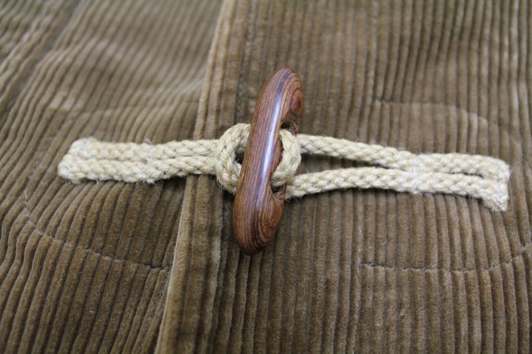 VAN JAC コーデュロイ ダッフルコート ブラウン オシャレ