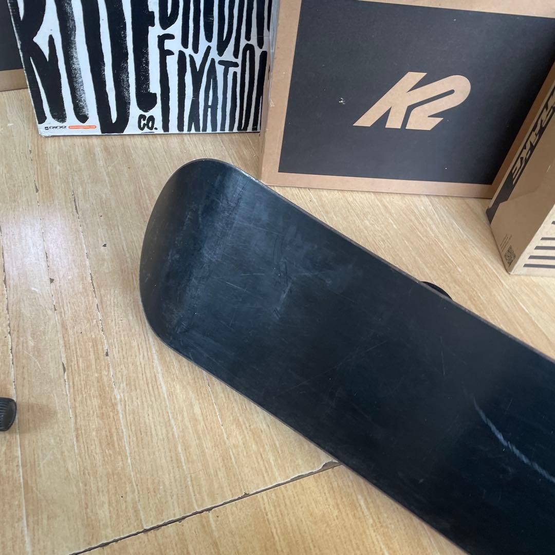 RECKLESS×ZUMAキッズスノーボード　未使用バイン付3点セット　100㎝