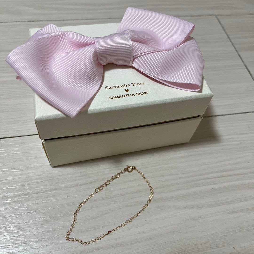 専用です！ 新品　K10サマンサシルヴァ　ハートのチェーン　ブレスレット