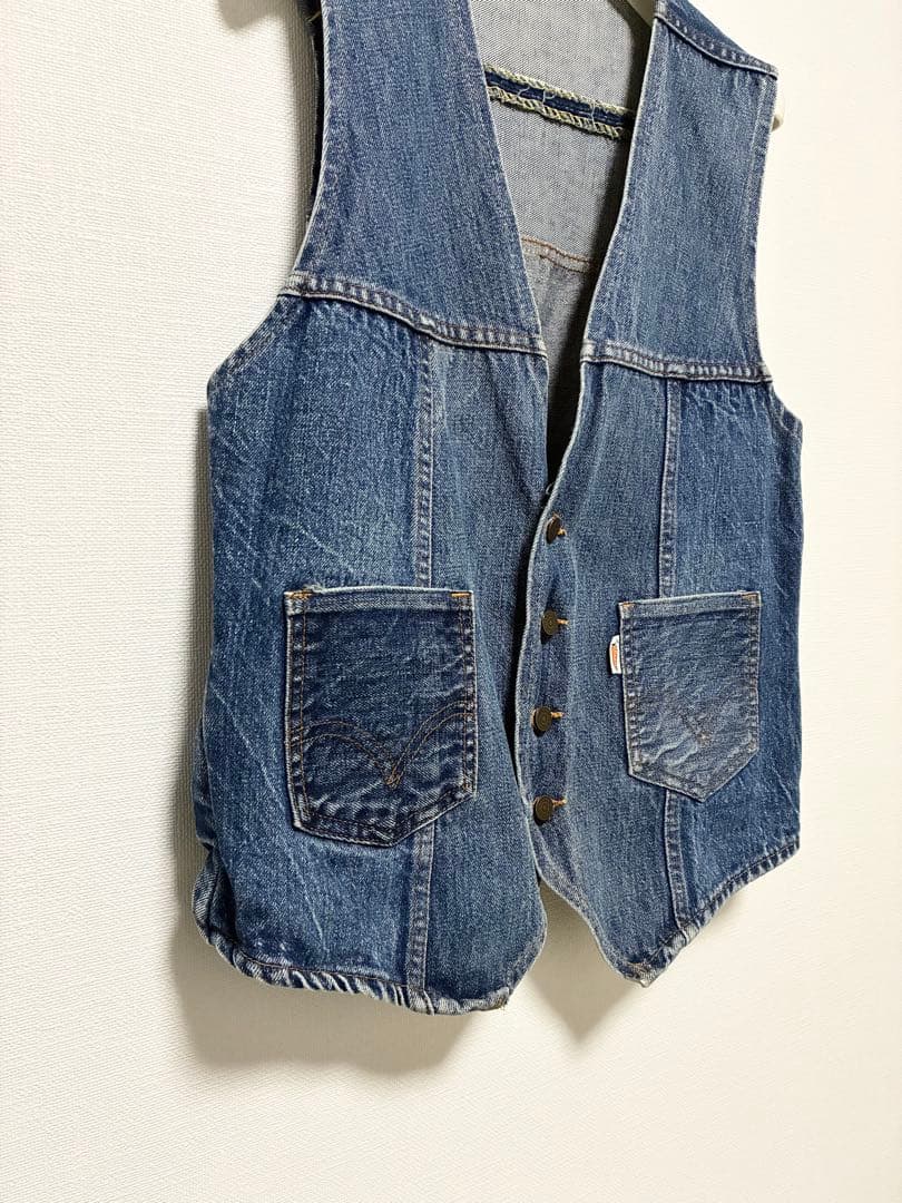 希少70's Levi's FreahProdubeパッチワークベスト人参タグ