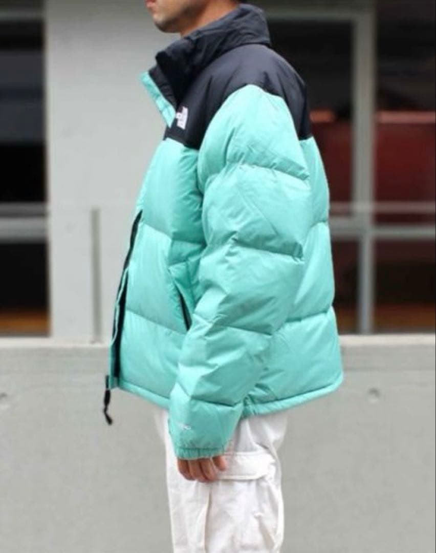 最安 希少 海外限定カラー 最安 廃盤 ノースフェイス ヌプシ ミントグリーン