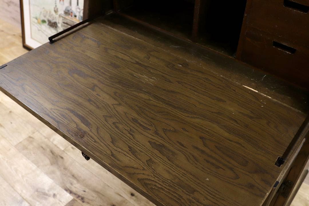 GMGH456○神戸家具 神戸洋家具 伊藤家具 ライティングビューロー デスク