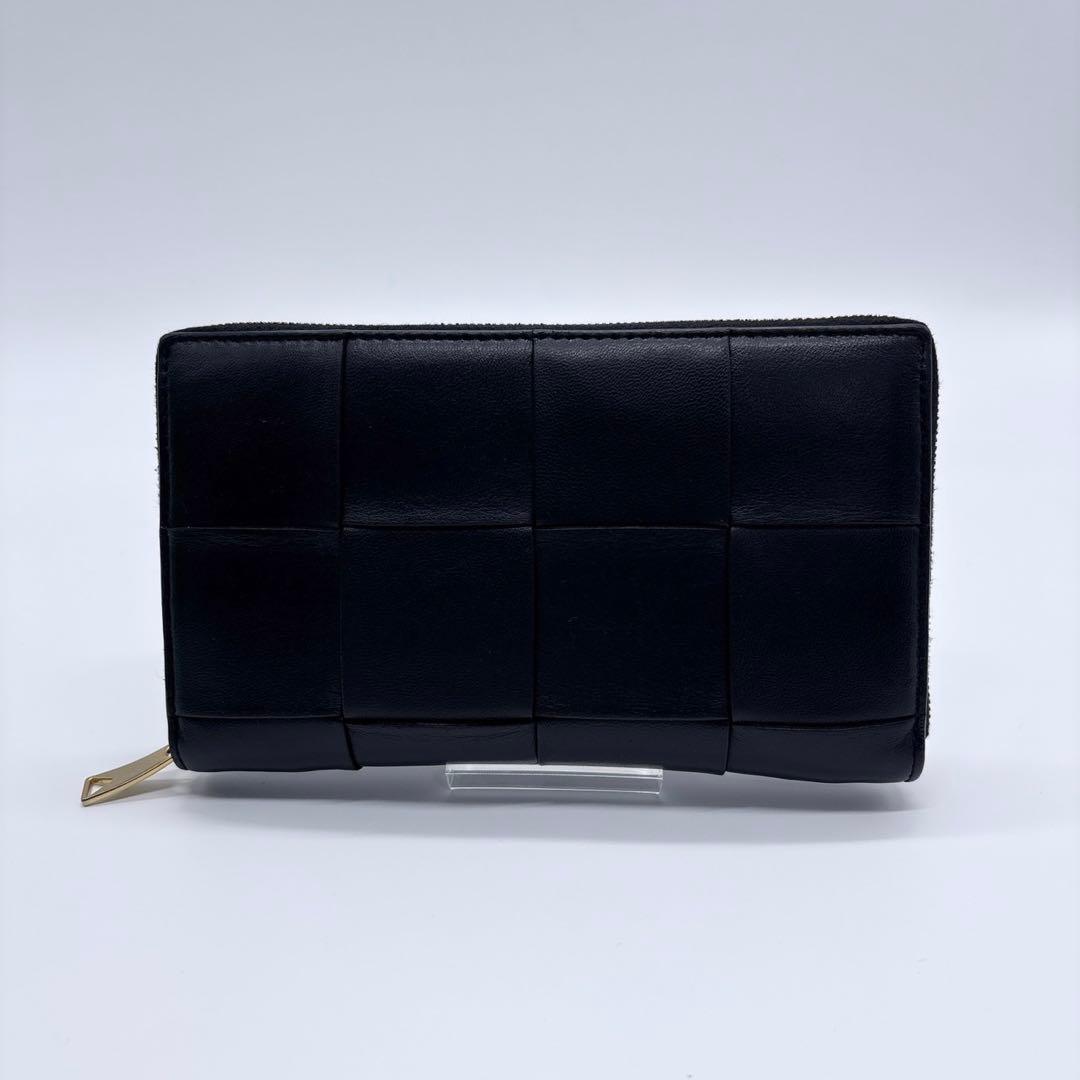 極美品 BOTTEGAVENETA ボッテガヴェネタ ラウンドファスナーブラック