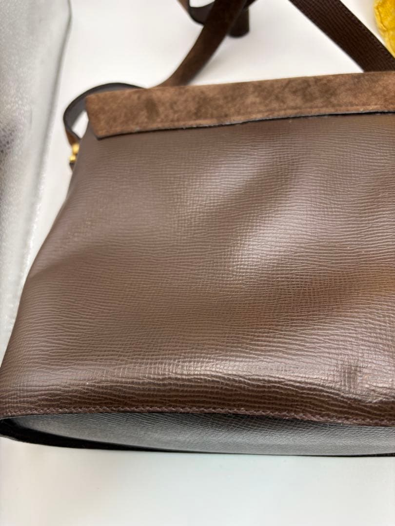 良品 フェンディ FENDI ショルダーバッグ ブラウン ヴィンテージ