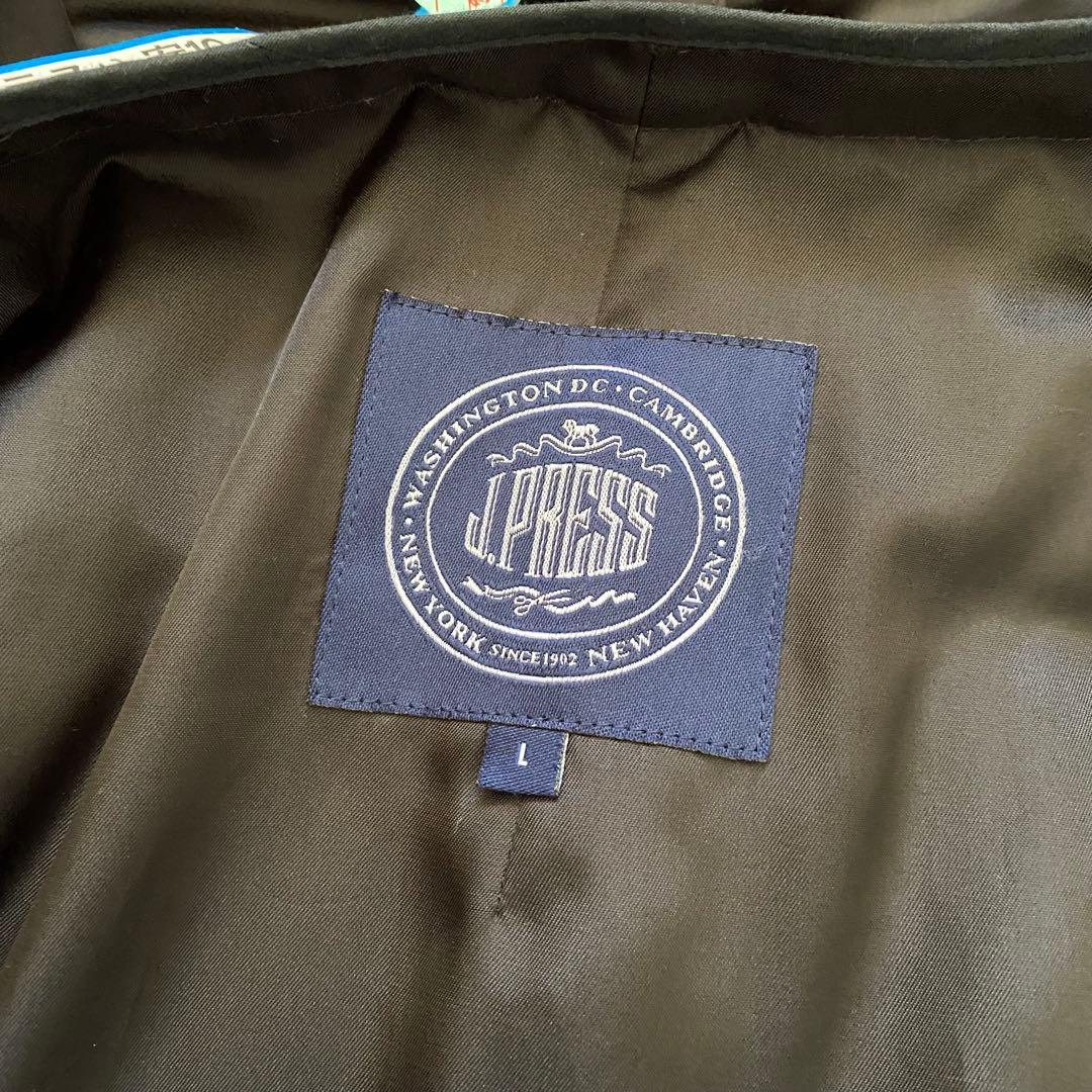美品！J.PRESS スタンドカラーコート ライナー付 (ダウン) L 黒
