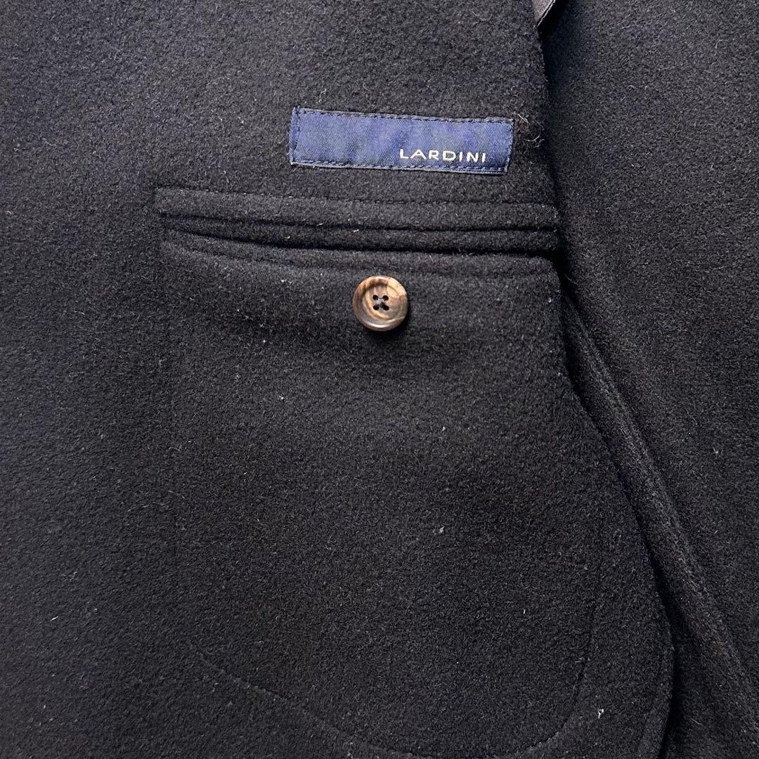 極美品 ラルディーニ ブートニエール フランネル ダブルチェスターコート 44