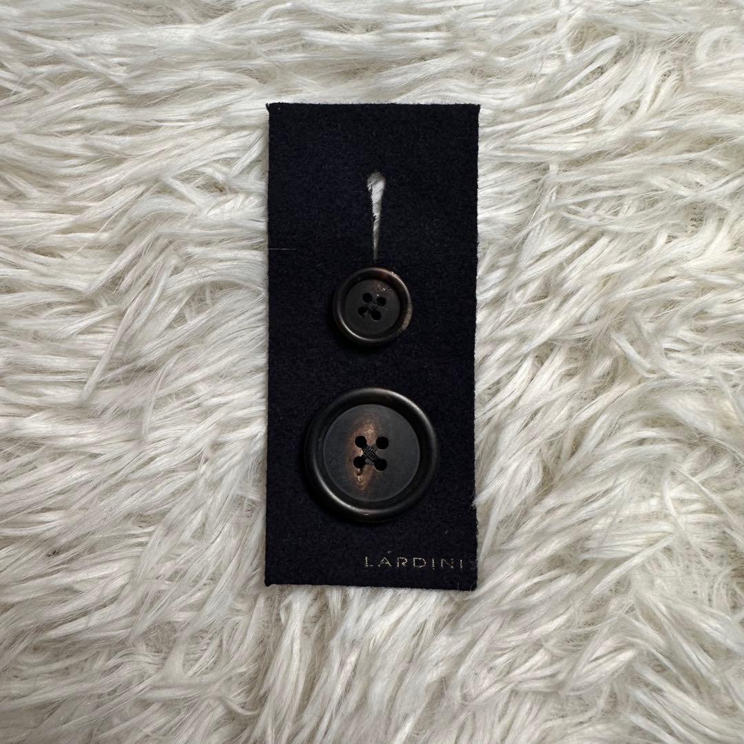 極美品 ラルディーニ ブートニエール フランネル ダブルチェスターコート 44