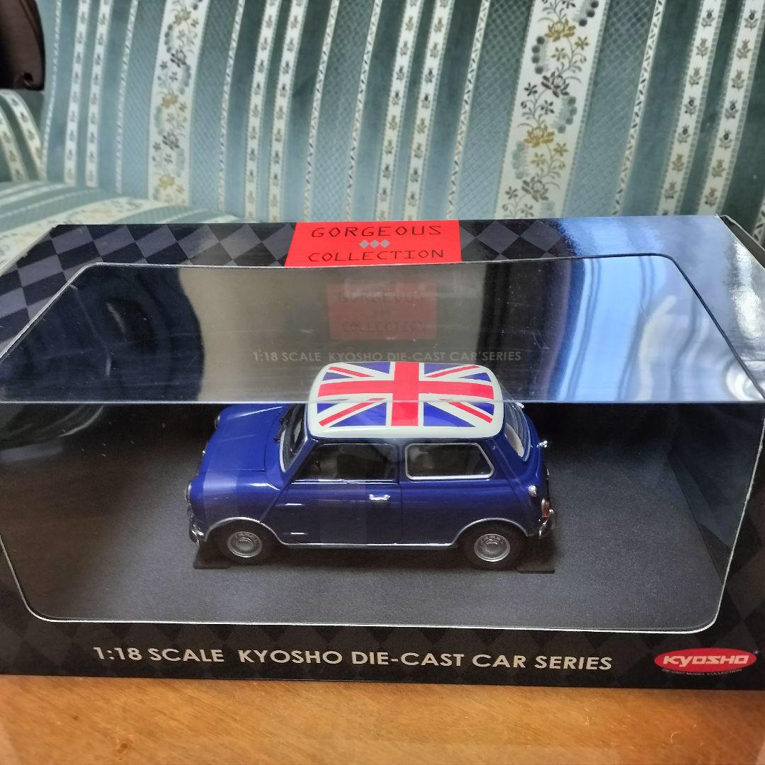 京商1/18　モーリスミニクーパー　1275S　ユニオンジャックルーフ