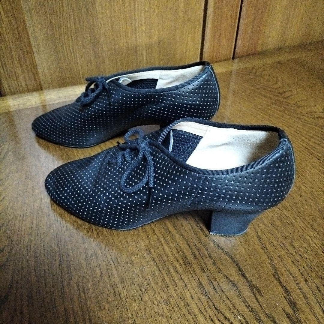 Kentdance　女性用ソ―シャルダンスシューズ　ブラック　22.5cm