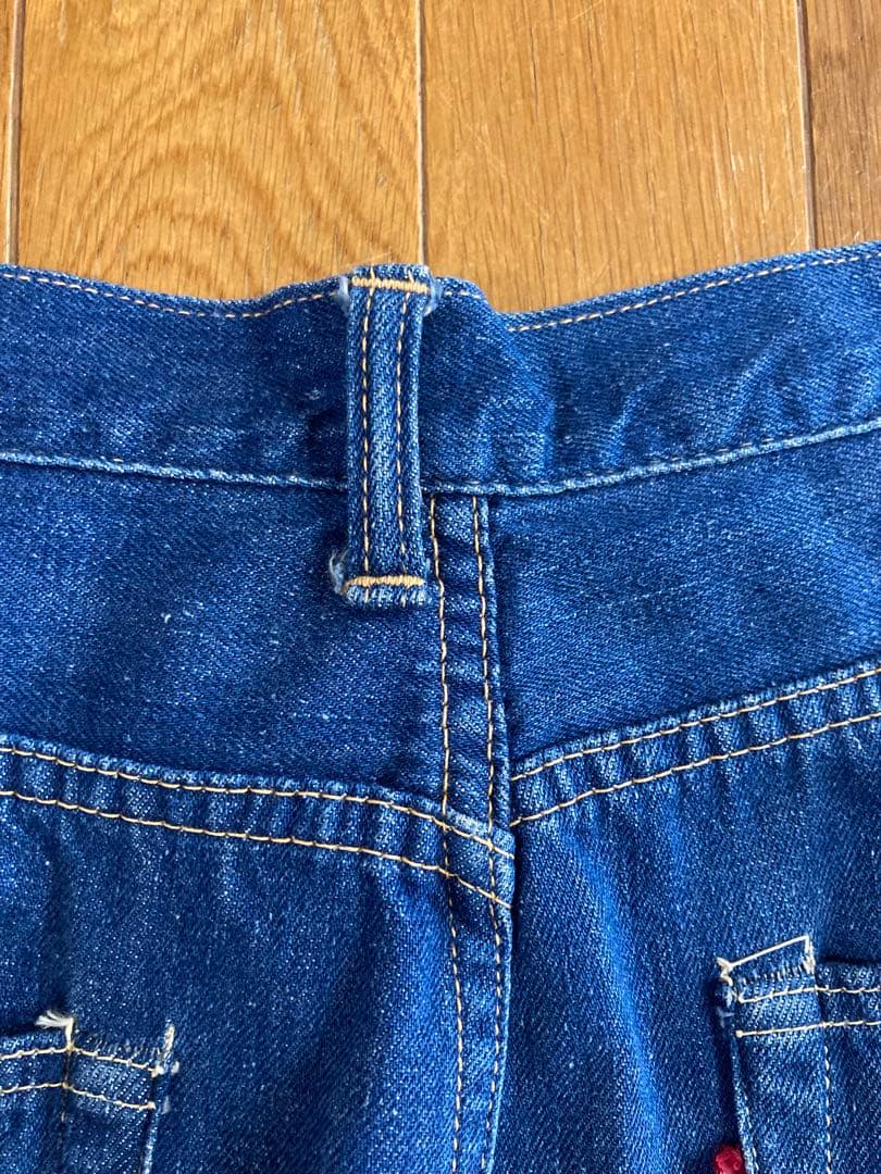 50s Levi's 701XX デニムパンツ 濃紺 ペイント モンローパンツ