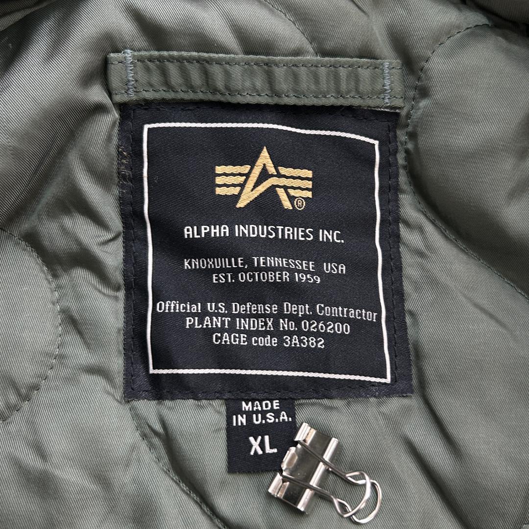 ち*ん様 アルファ　CWU-45/P　フライトジャケット　古着　グリーン　XL