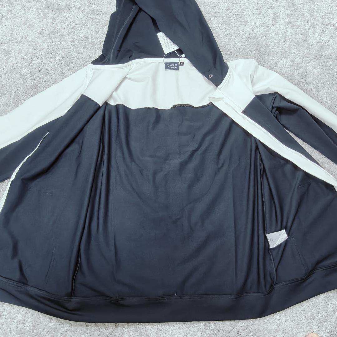未使用 muta MARINE ラッシュパーカー Mサイズ ネイビー×ホワイト