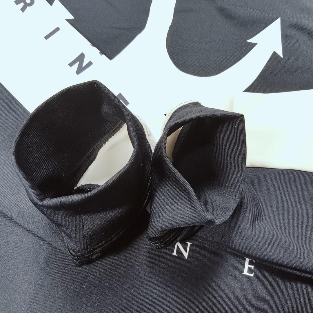 未使用 muta MARINE ラッシュパーカー Mサイズ ネイビー×ホワイト