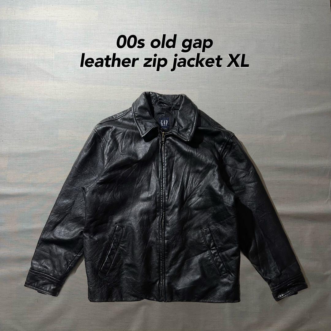 00s OLD GAP ギャップ 井口理着用 レザージャケット 本革 牛革 XL