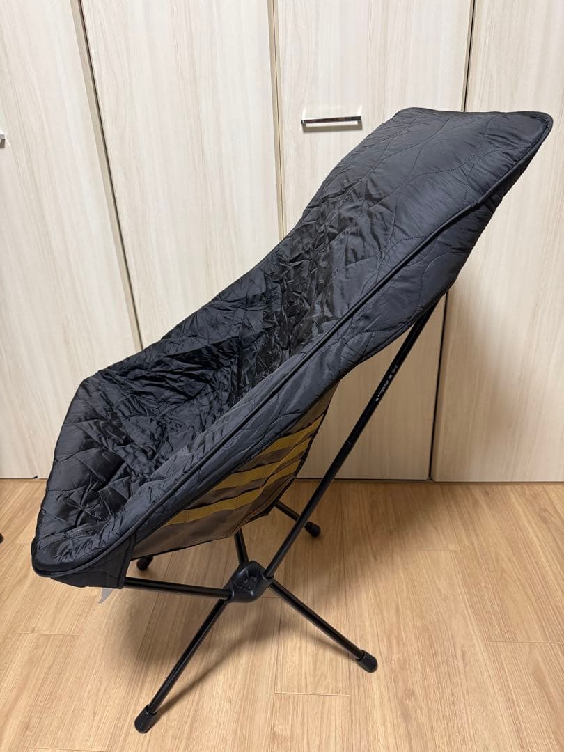 ヘリノックス サンセットチェア ブラック&替えシートコヨーテ　2脚セット