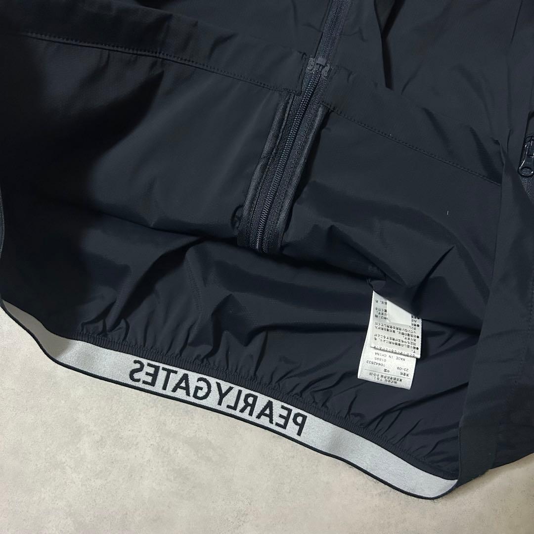 美品 パーリーゲイツ ジップブルゾン ゴルフ ロゴ刺繍 洗える ネイビー 洗える