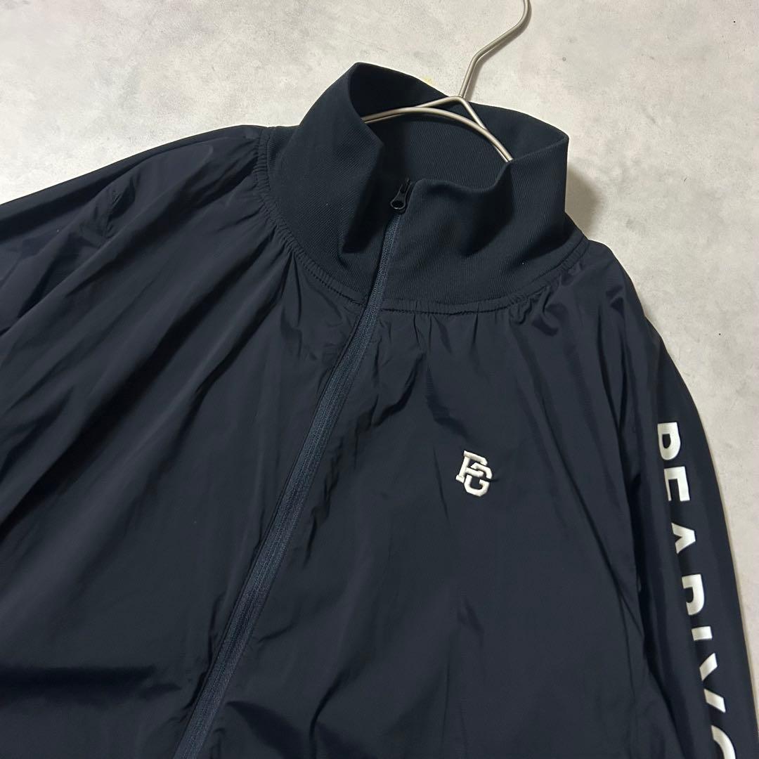 美品 パーリーゲイツ ジップブルゾン ゴルフ ロゴ刺繍 洗える ネイビー 洗える