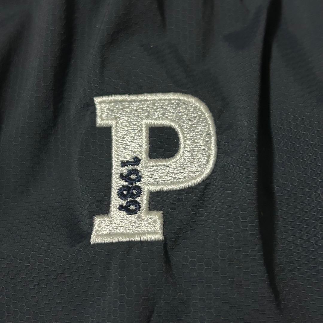 美品 パーリーゲイツ ジップブルゾン ゴルフ ロゴ刺繍 洗える ネイビー 洗える