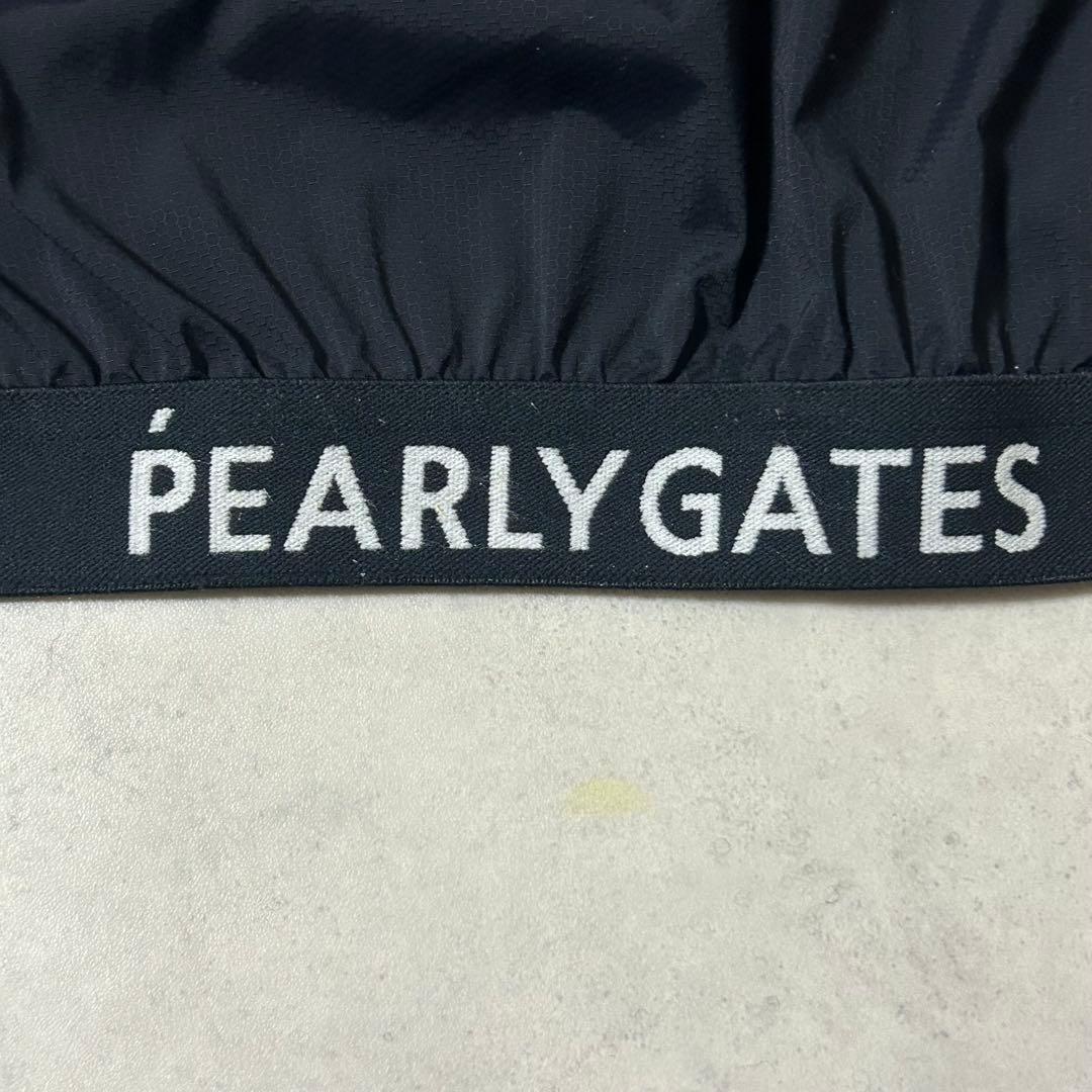 美品 パーリーゲイツ ジップブルゾン ゴルフ ロゴ刺繍 洗える ネイビー 洗える