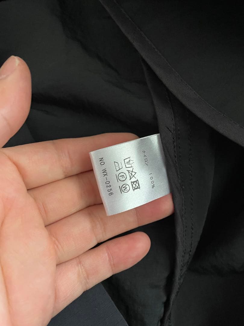 新品 23SS WAX(ワックス) ステンカラーコート ブラック Lサイズ