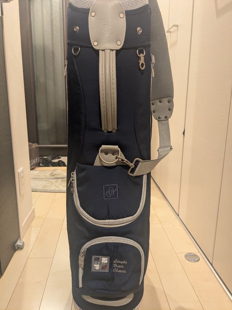 ゾーイ ZOY ゴルフ　キャディバッグ 9型 　紺