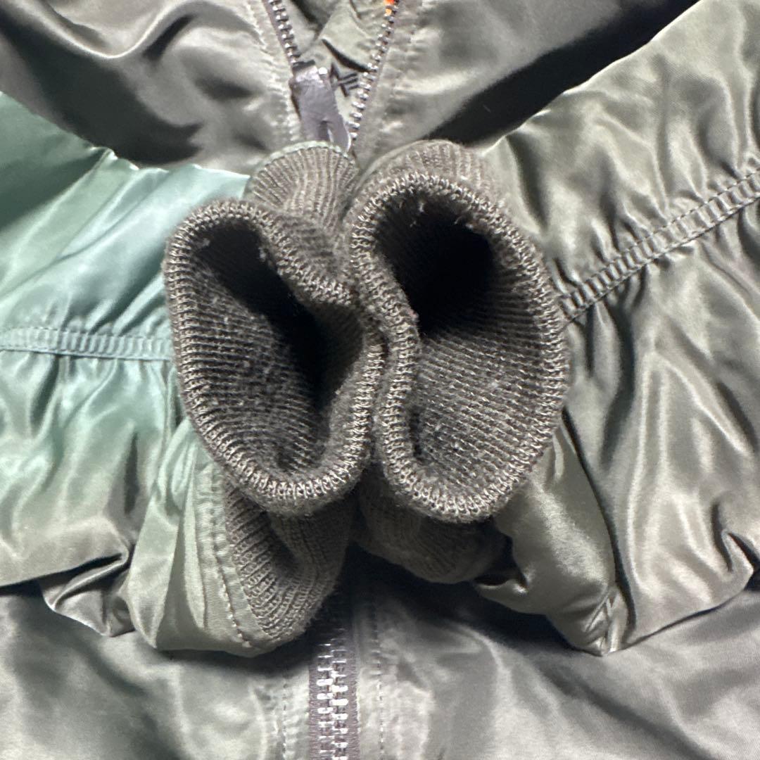 アルファ ALPHA MA-1 N-2B フライトジャケット【M】カーキ ファー