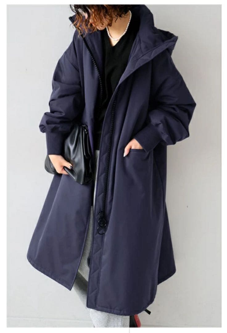 【新品未使用】Antiqua ビッグジッパー ロングコート【タグ付き】