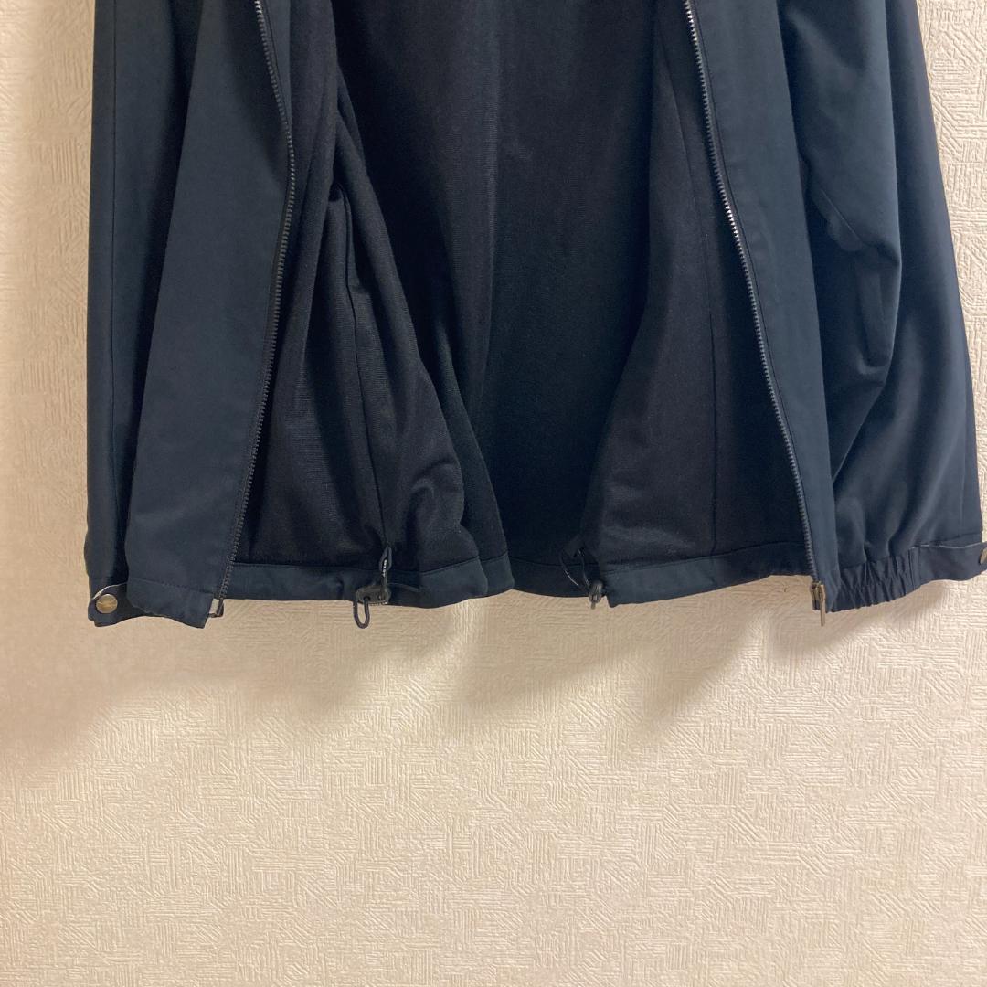 バーバリーゴルフ 2WAYフード取り外し可 薄手ジャケット 黒〜濃紺