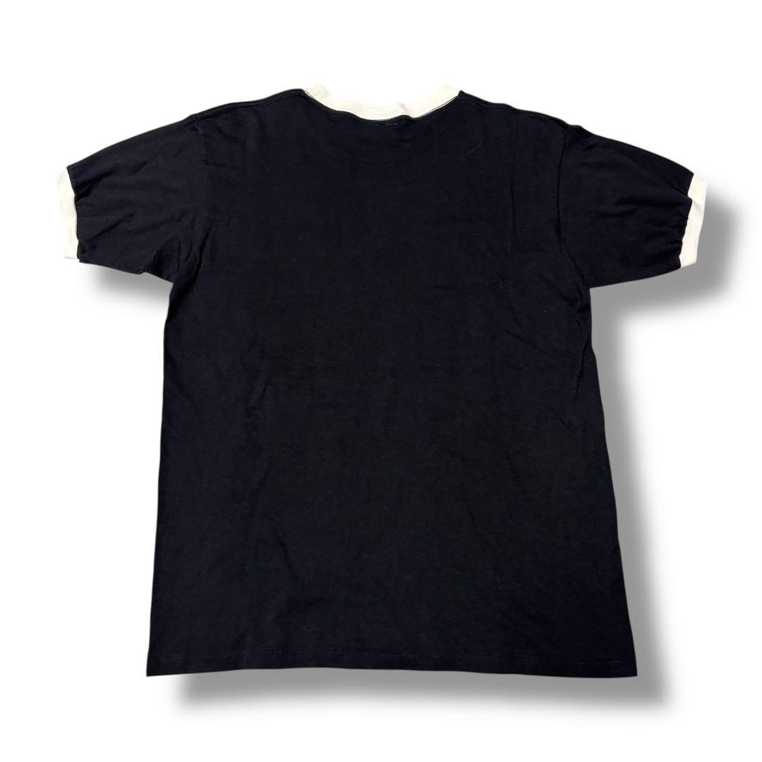 Porn Star】90s USA製 Oval Logo Ringer Tee Porn Star】90s USA製