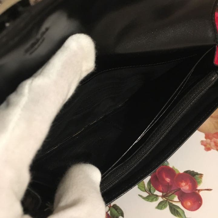 【正規品】プラダ 長財布 黒 廃盤レア