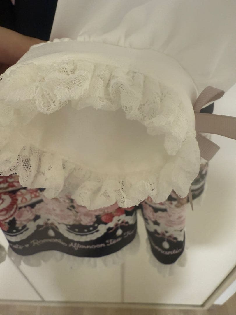 LIZLISA Many Hearts Afternoontea柄ワンピース　黒