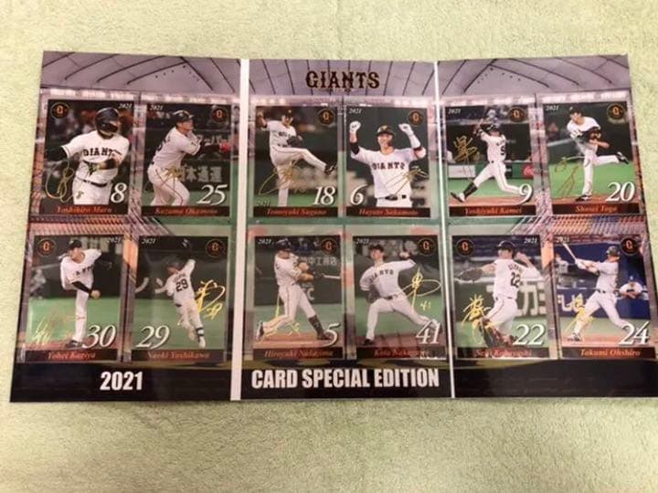 【 ジャイアンツカードセット 2021Ver.  nanacoカード2枚セット】