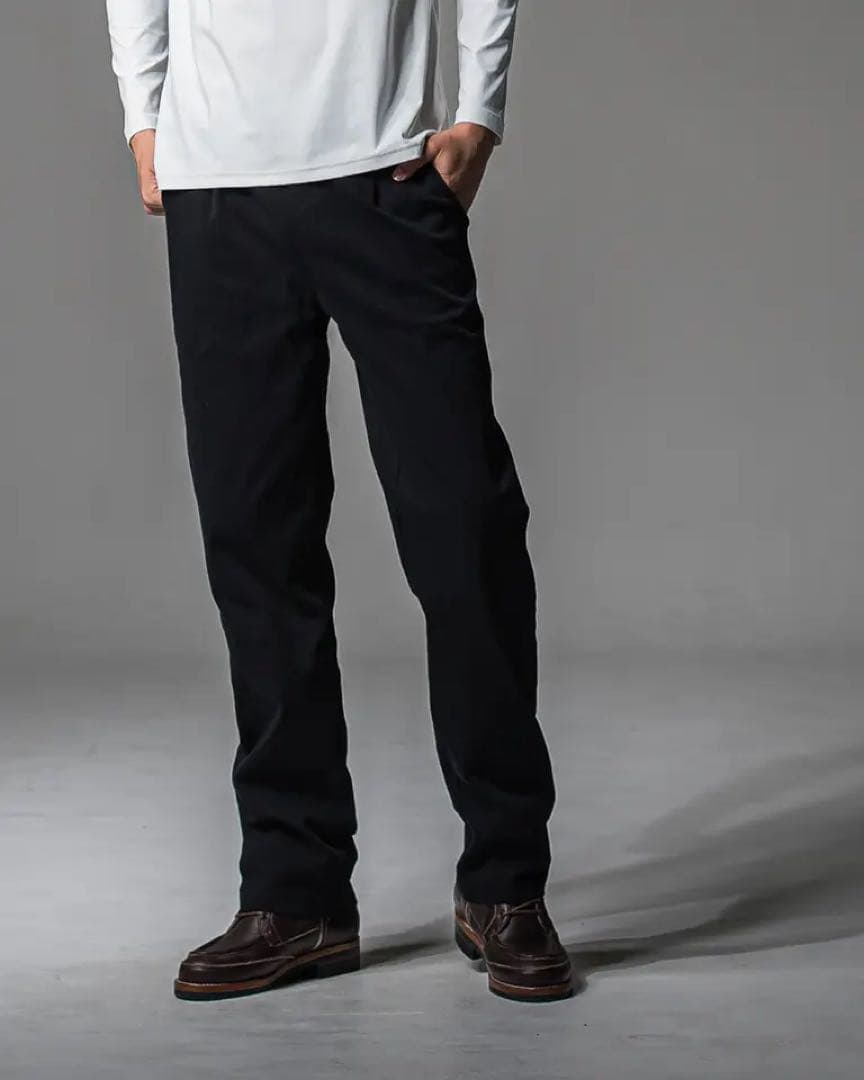 新品未使用 リサウンドクロージング デニムジャージ ワイドパンツ ブラック 新作