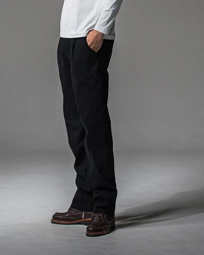 新品未使用 リサウンドクロージング デニムジャージ ワイドパンツ ブラック 新作