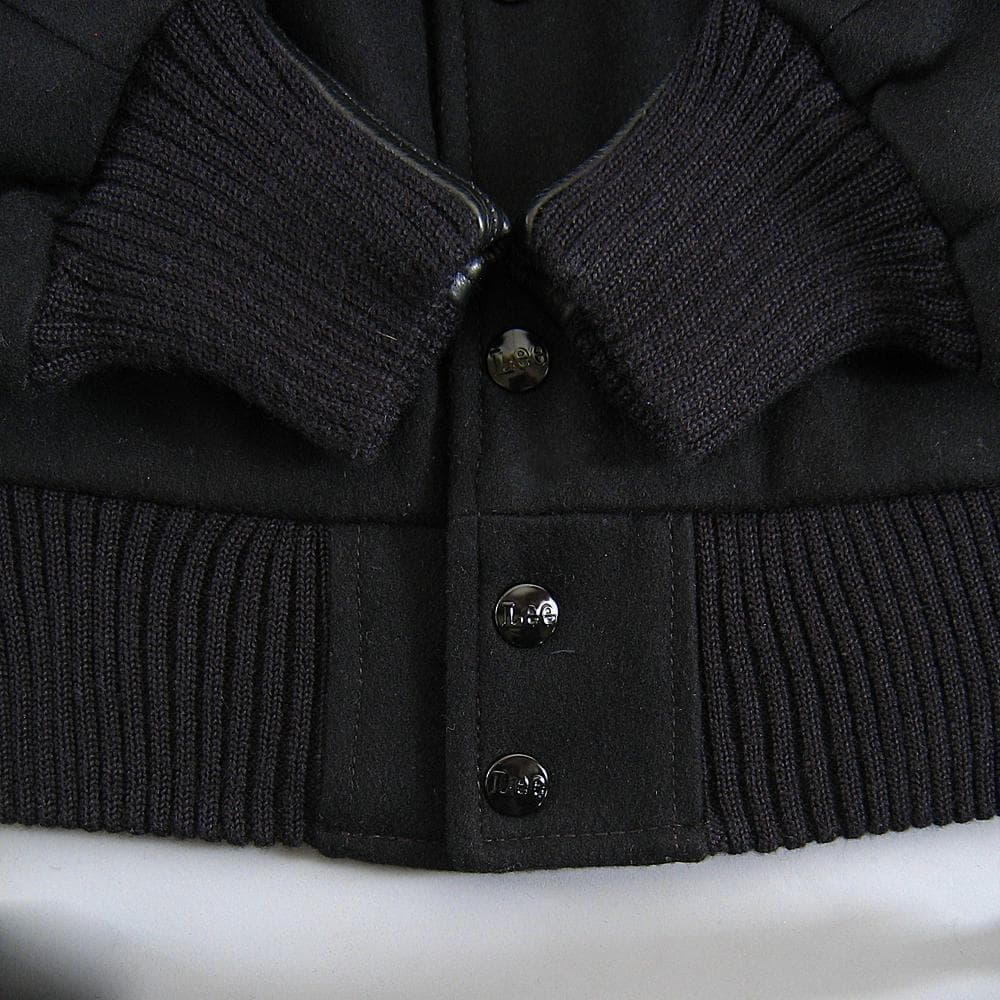 新品S Lee アワードジャケット スタジアムジャンバー スタジャン ブラック