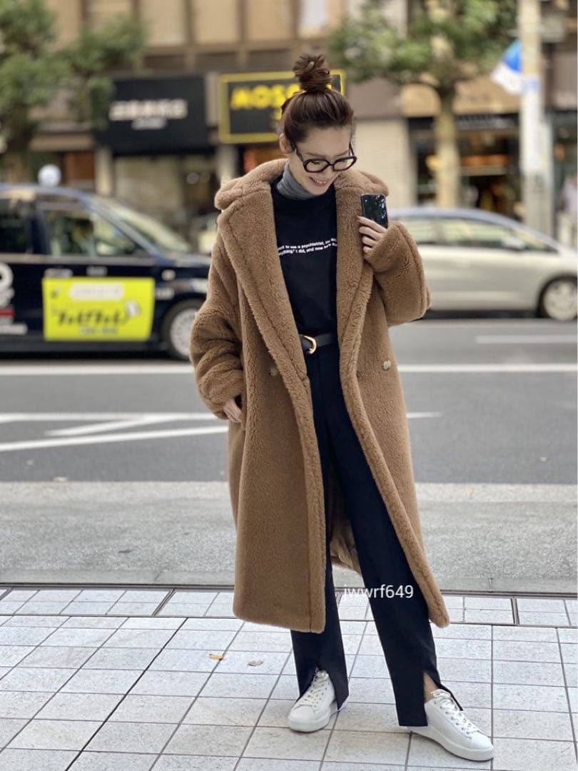 クリーニング済【Max Maraマックスマーラ】テディベアコート