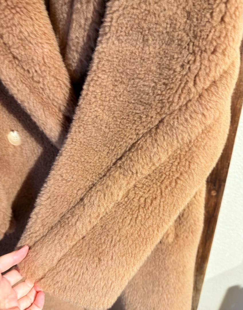 クリーニング済【Max Maraマックスマーラ】テディベアコート