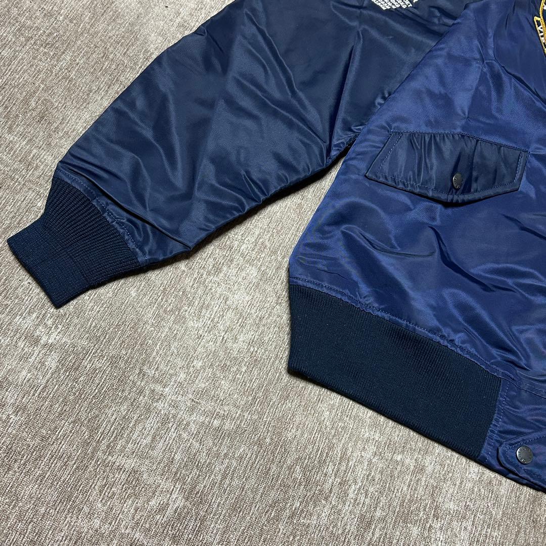 未使用　タグ付き　karaku VIP CLUB フライトジャケット　XL 紺