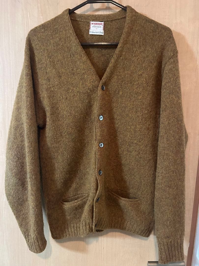 ヴィンテージMCGREGOR マクレガー モヘアカーディガン Lカートコバーン