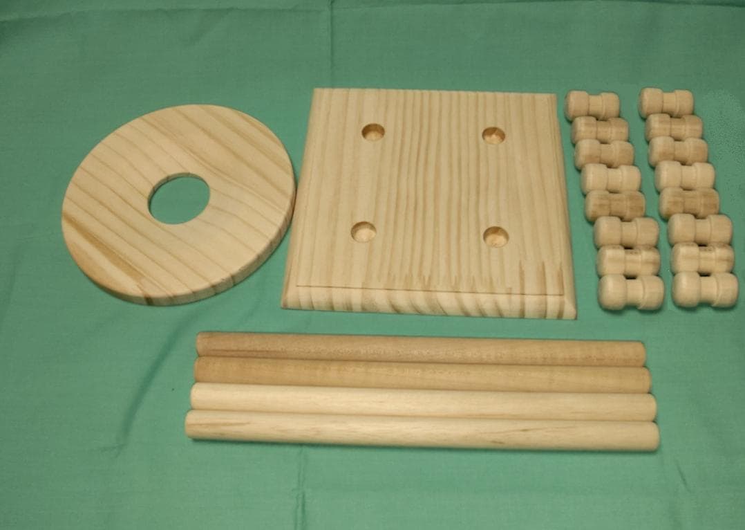 なみセミ組紐台組玉16個おもり付き