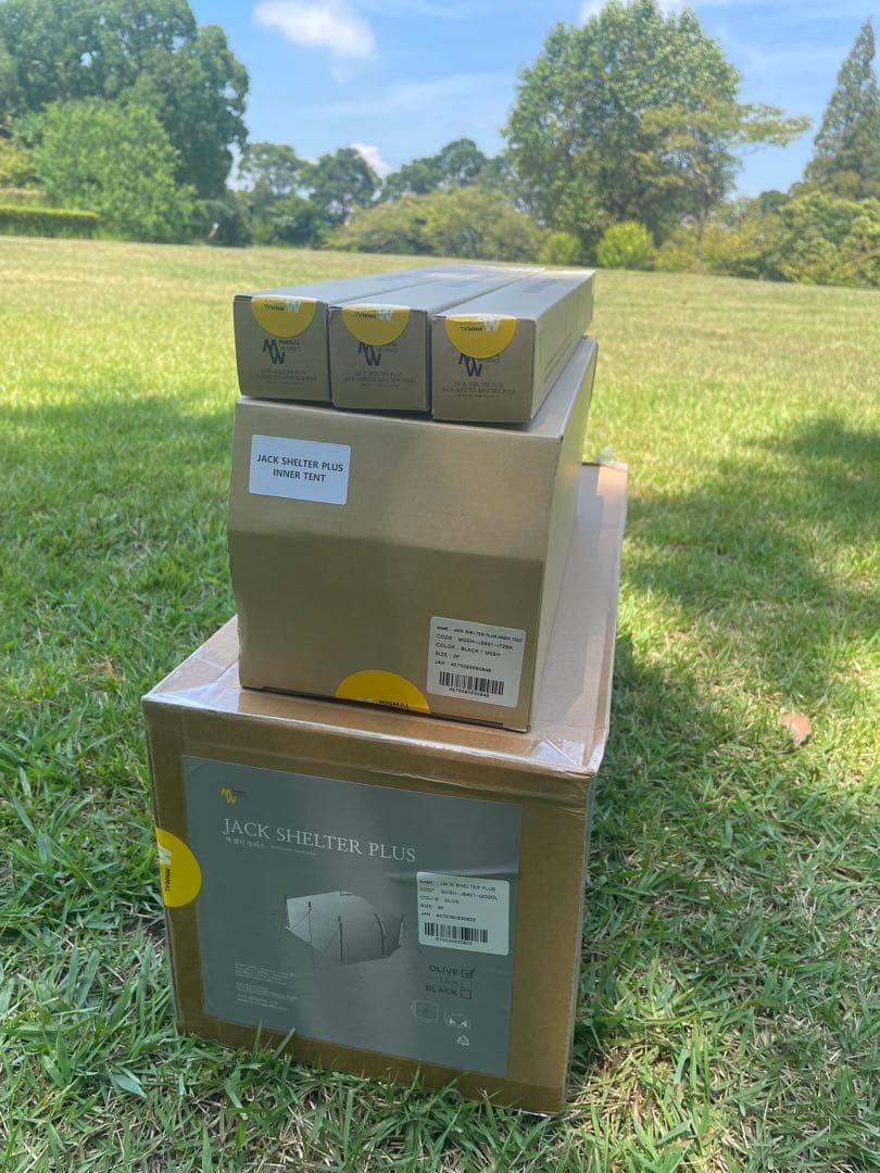 新品未開封３点セットミニマルワークス　ジャックシェルタープラス＆インナー＆ポール