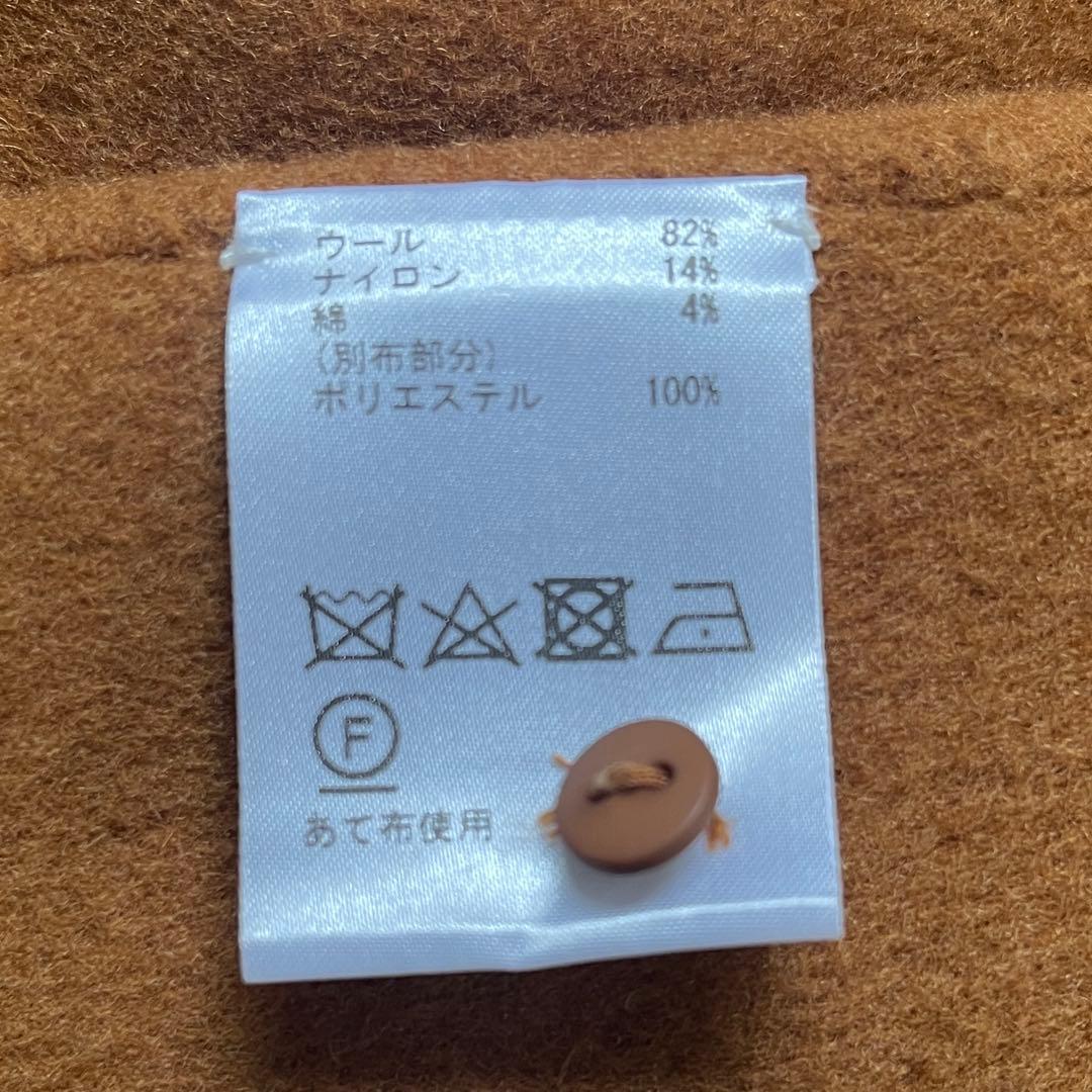 美品 グレースコンチネンタル リバーケープコート ポンチョ ブラウン 金ボタン