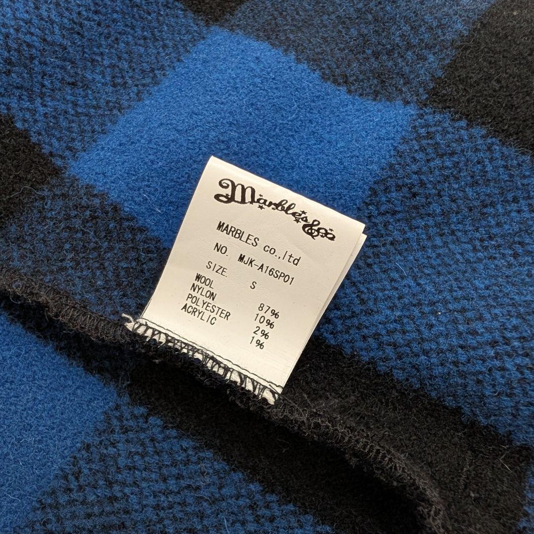【美品】マーブルズ Marbles 9STARS バッファロージャケット 青黒