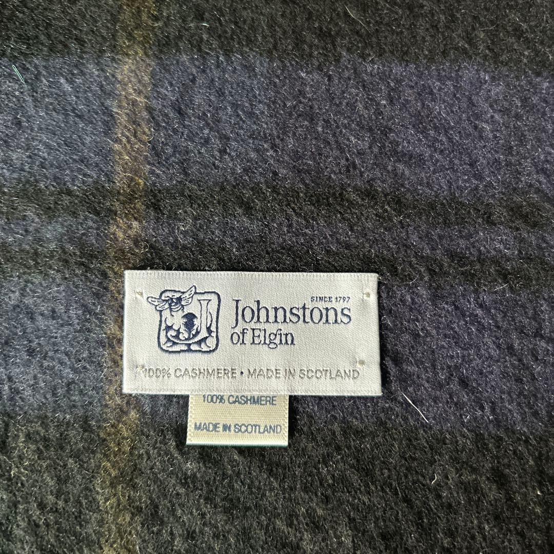 ジョンストンズ　カシミア100%大判ストール