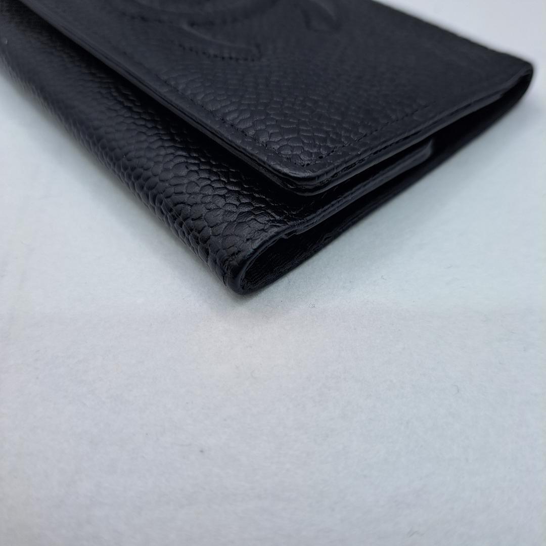 CHANEL　デカココ　キーケース　ブラック　財布