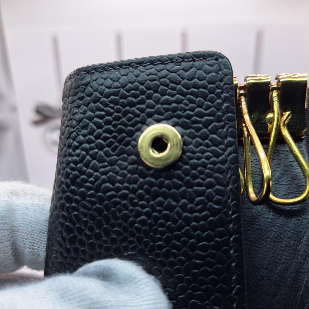 CHANEL　デカココ　キーケース　ブラック　財布