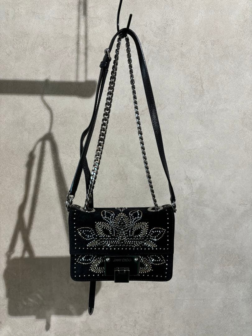 JIMMY CHOO ブラックパーティーバッグ
