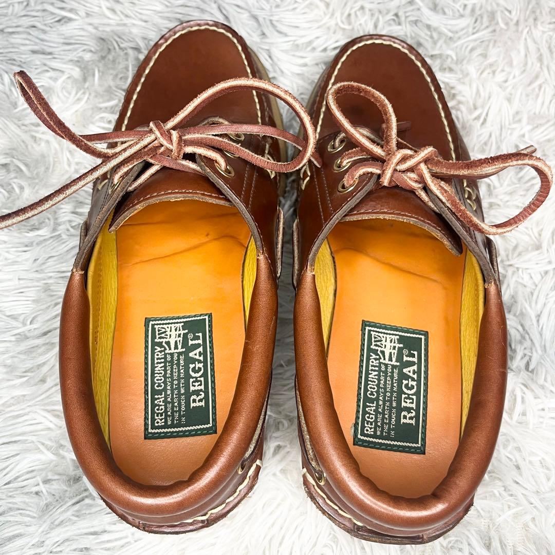 美品】 REGAL リーガル デッキシューズ JE-38 24.5 3eye - メルカリ