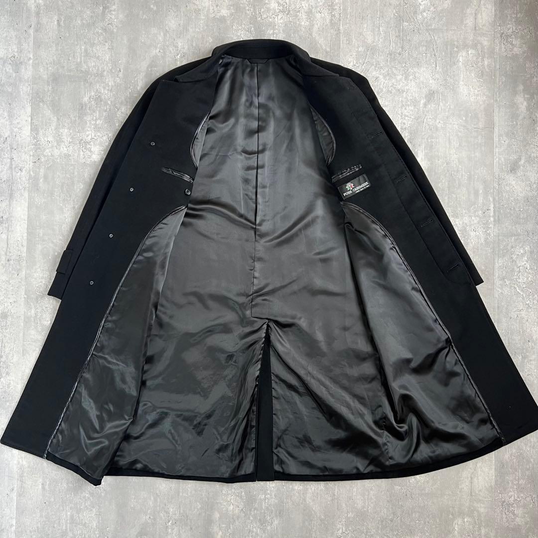 美品　PURE CASHMERE　日本製　カシミヤ100　ステンカラーコート